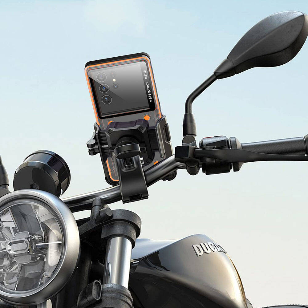 Anti-Knock Airbag Tasarımlı Universal 6.9"inç Su Geçirmez Zore Voter Kapak Siyah