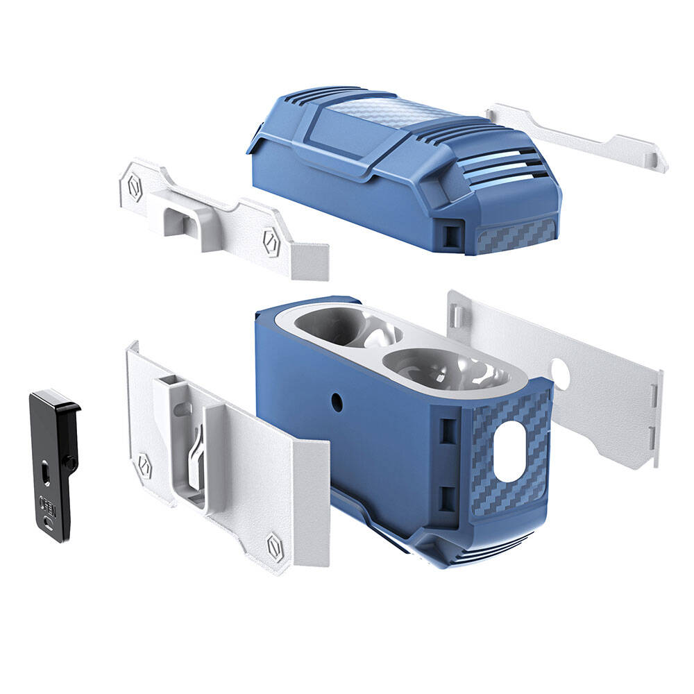 Apple Airpods 3. Nesil Zore Airbag 35 Darbelere Karşı Dayanıklı Düğmeli Kılıf Yeşil