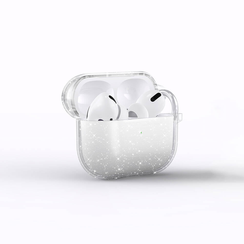 Apple Airpods 3. Nesil Zore Allstar Airbag 32 Parlayan Simli Saydam Renkli Kılıf Mor