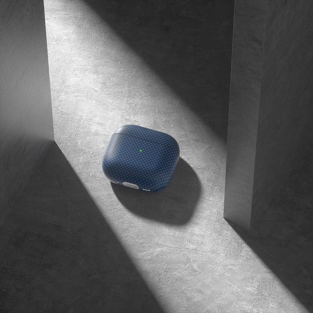 Apple Airpods 4 Zore Airbag 43 600D Karbon Fiber Kulaklık Kılıfı Gold