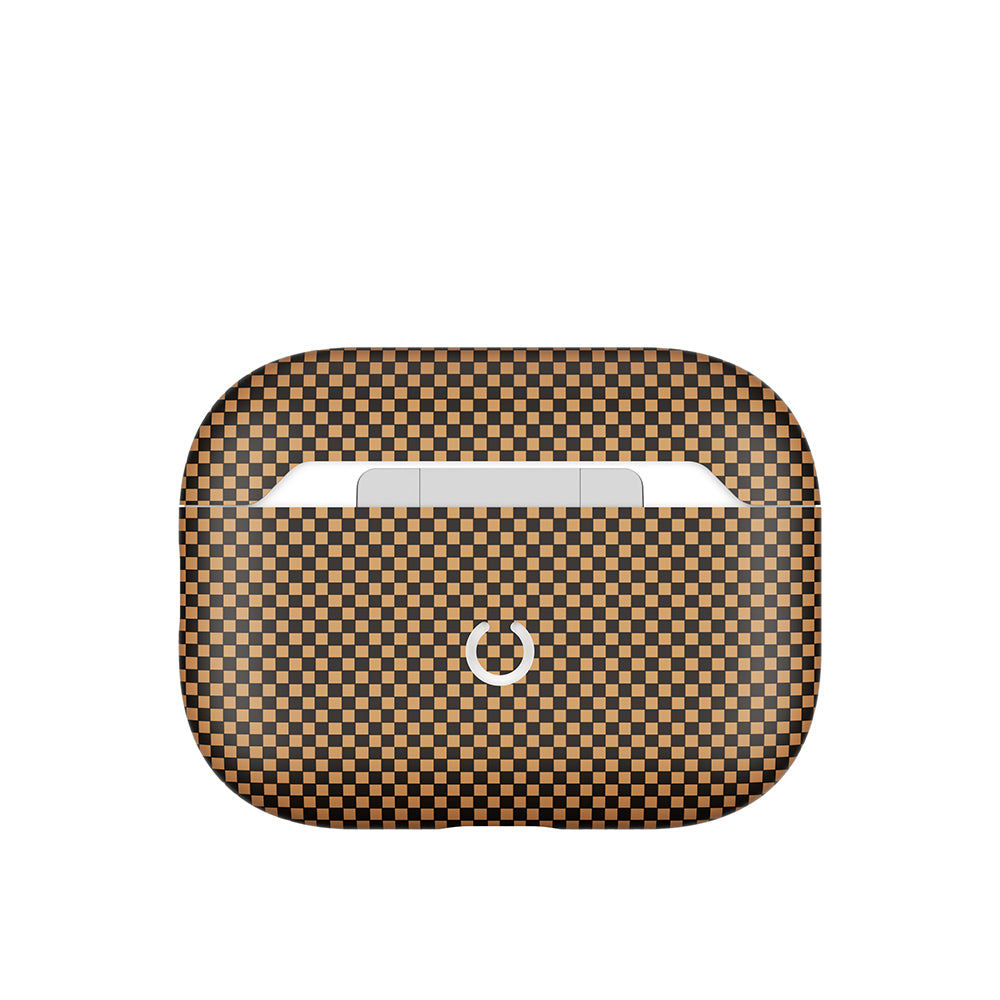 Apple Airpods Pro 2 Zore Airbag 43 600D Karbon Fiber Kulaklık Kılıfı Gold