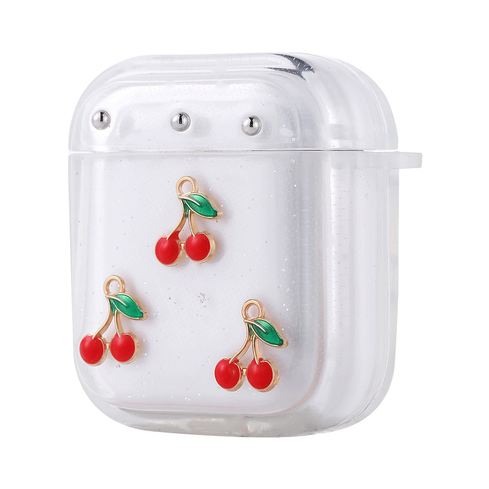 Apple Airpods Zore Airbag 44 Airbag Tasarımlı Simli Şeffaf Kutup Kılıf Lale