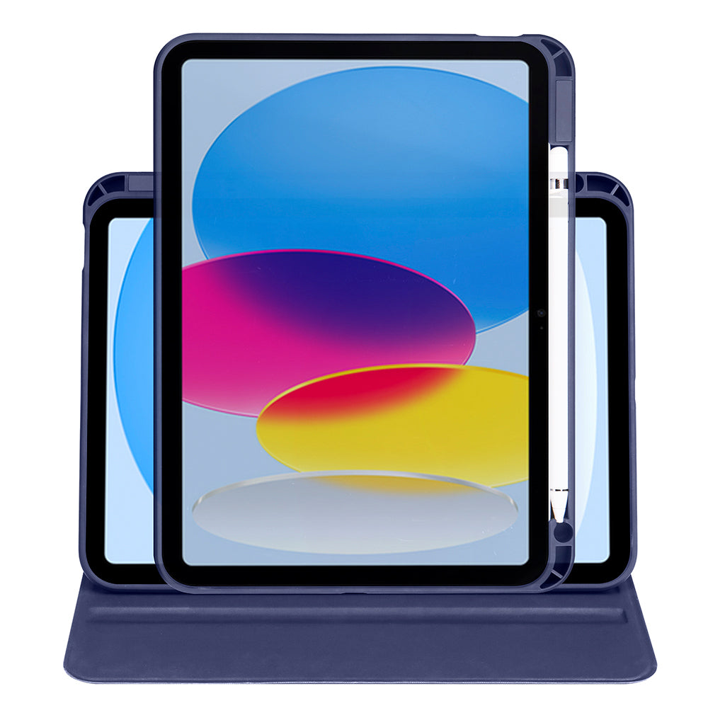 Apple iPad 11.Nesil 2025 Kılıf Zore Termik Kalem Bölmeli Dönebilen Standlı Kılıf Gri