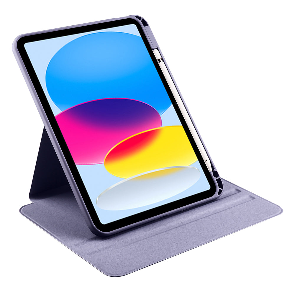 Apple iPad 11.Nesil 2025 Kılıf Zore Termik Kalem Bölmeli Dönebilen Standlı Kılıf Lacivert