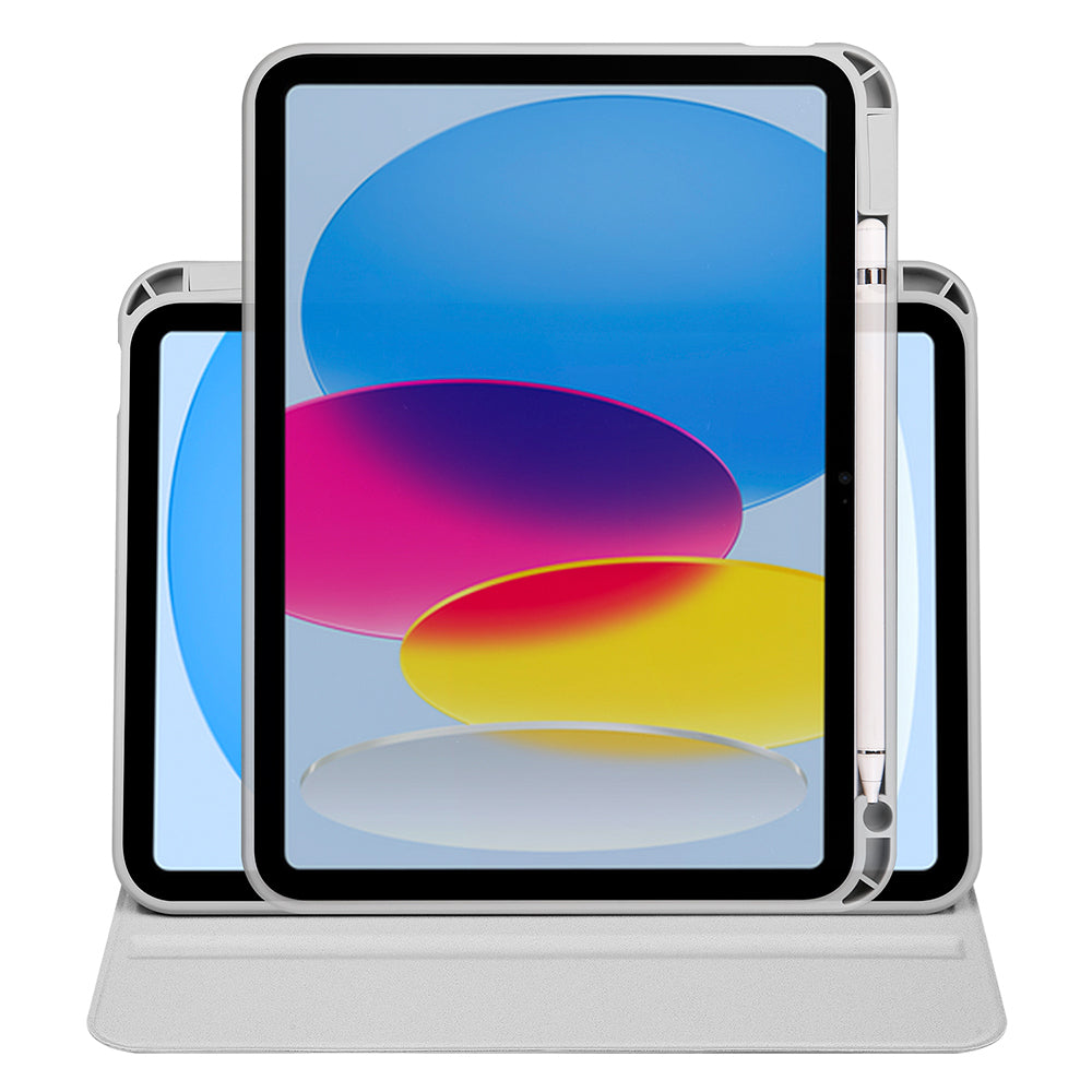 Apple iPad 11.Nesil 2025 Kılıf Zore Termik Kalem Bölmeli Dönebilen Standlı Kılıf Lacivert