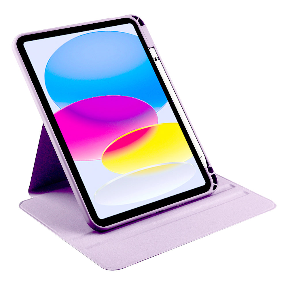 Apple iPad 11.Nesil 2025 Kılıf Zore Termik Kalem Bölmeli Dönebilen Standlı Kılıf Siyah