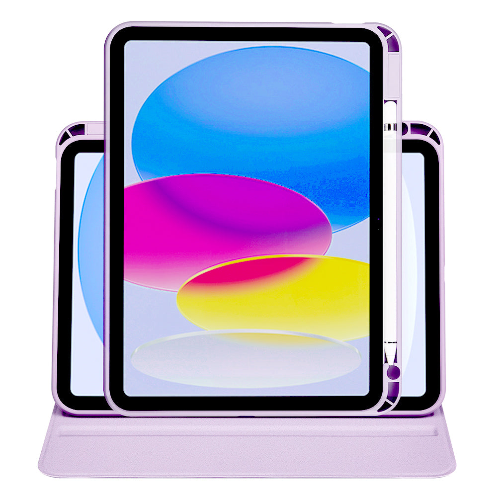 Apple iPad 11.Nesil 2025 Kılıf Zore Termik Kalem Bölmeli Dönebilen Standlı Kılıf Koyu Yeşil