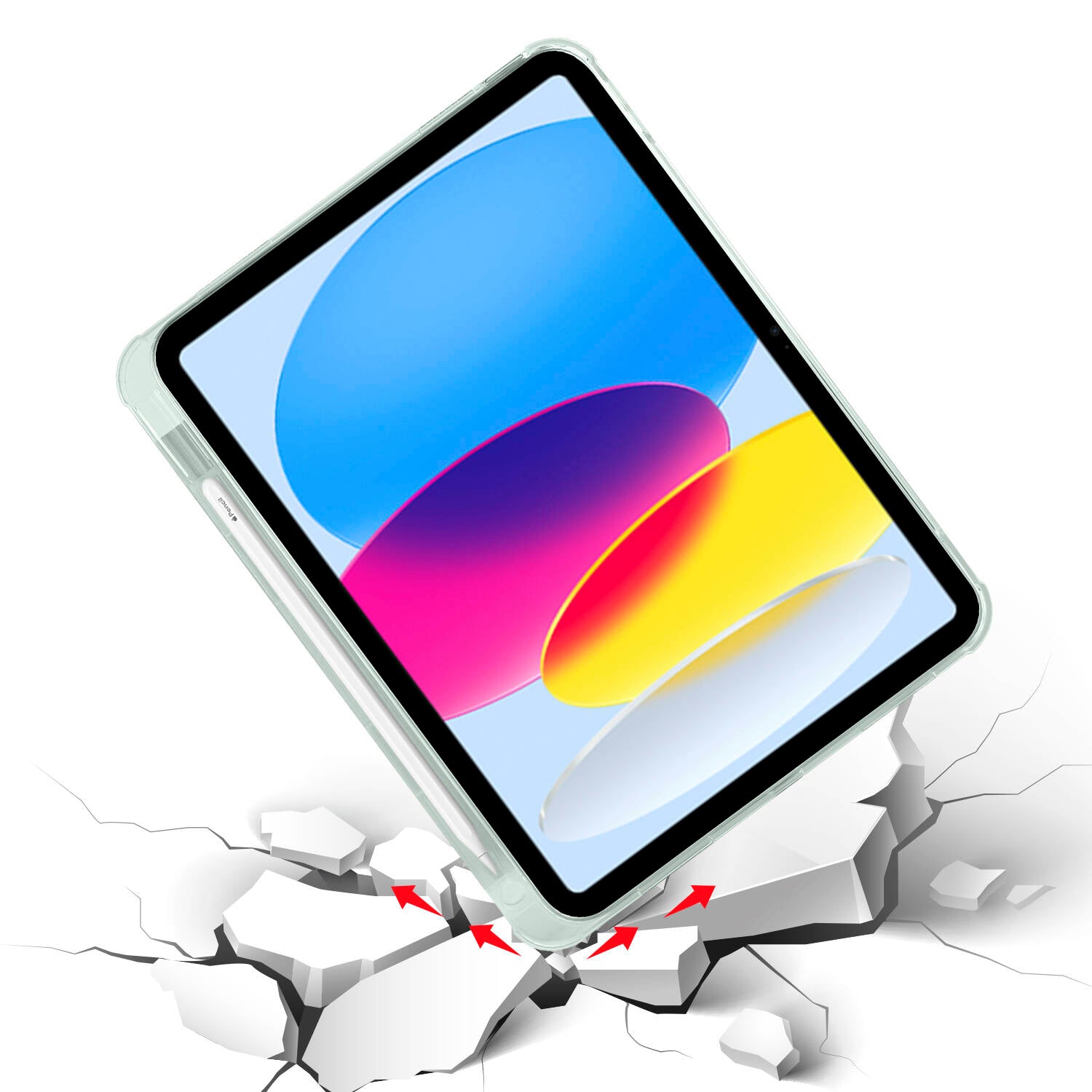 Apple iPad 11.Nesil 2025 Kılıf Zore Tri Folding Kalem Bölmeli Standlı Kılıf Koyu Yeşil