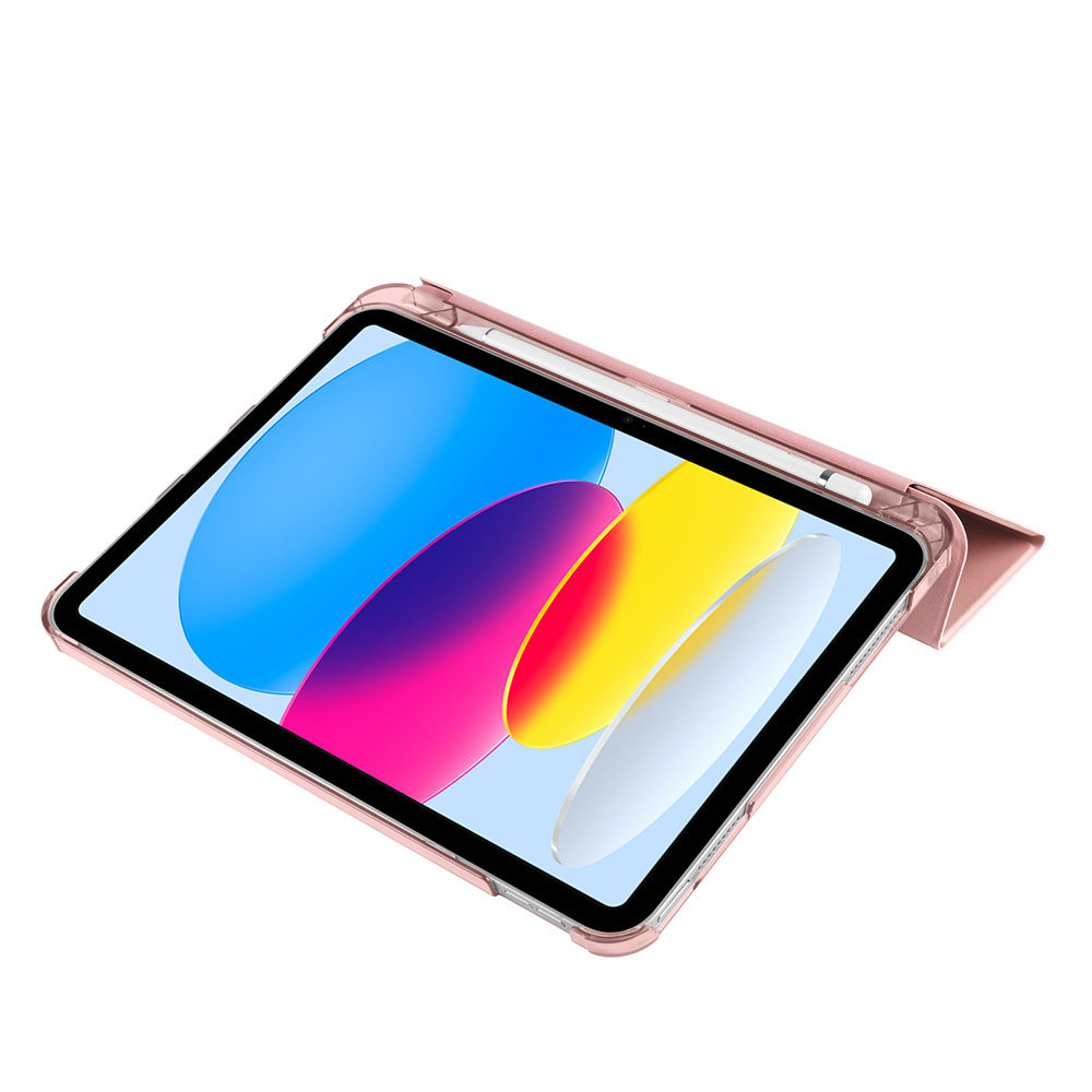 Apple iPad 11.Nesil 2025 Zore Smart Cover Kalem Bölmeli Standlı 1-1 Kılıf Lacivert