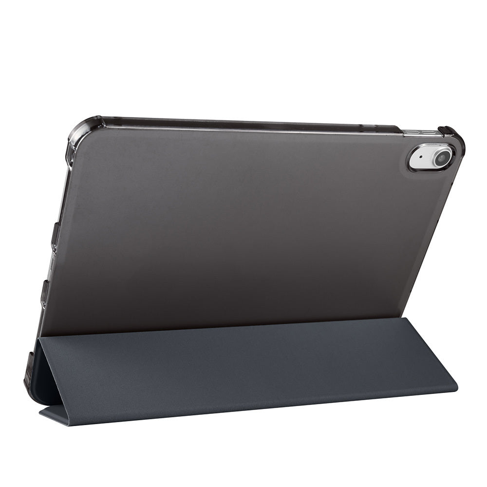 Apple iPad Air 10.9 2022 (10.Nesil) Zore Smart Cover Kalem Bölmeli Standlı 1-1 Kılıf Gri