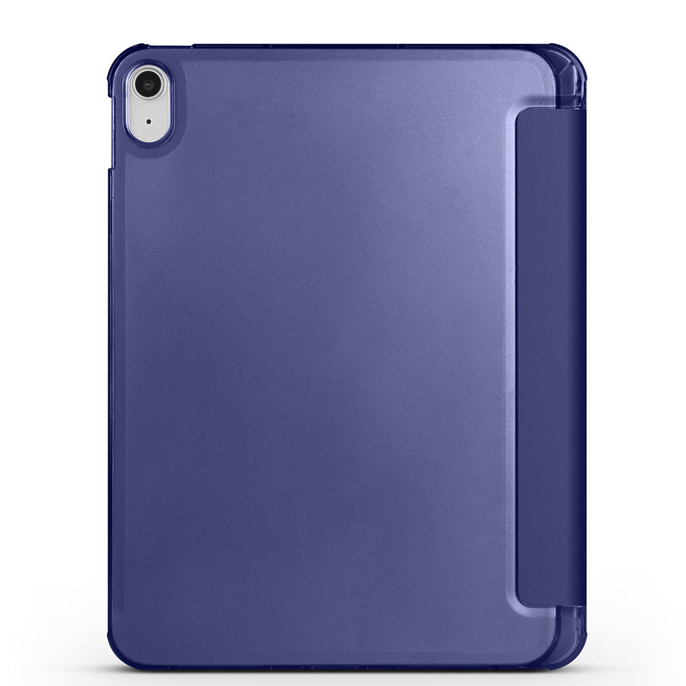 Apple iPad Air 10.9 2022 (10.Nesil) Zore Smart Cover Kalem Bölmeli Standlı 1-1 Kılıf Lacivert