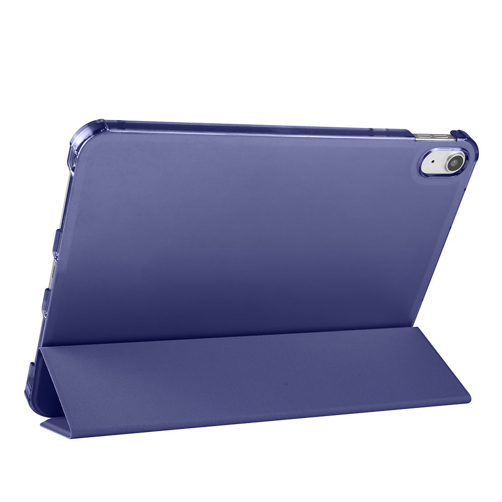Apple iPad Air 10.9 2022 (10.Nesil) Zore Smart Cover Kalem Bölmeli Standlı 1-1 Kılıf Siyah
