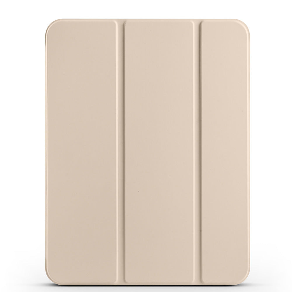 Apple iPad Air 10.9 2022 (10.Nesil) Zore Smart Cover Kalem Bölmeli Standlı 1-1 Kılıf Gold