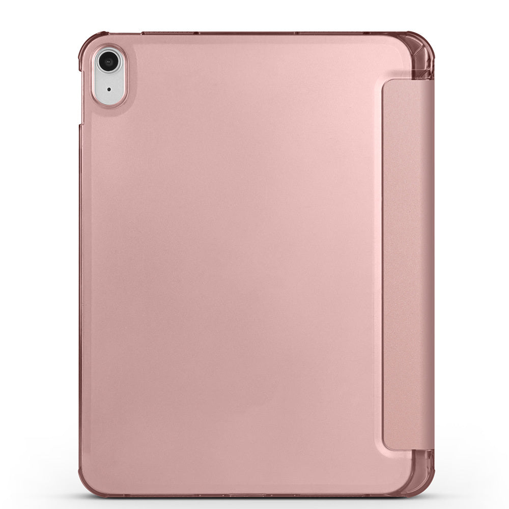 Apple iPad Air 10.9 2022 (10.Nesil) Zore Smart Cover Kalem Bölmeli Standlı 1-1 Kılıf Kırmızı