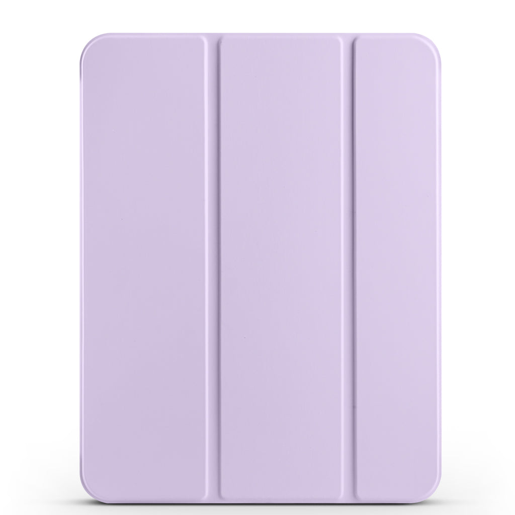 Apple iPad Air 10.9 2022 (10.Nesil) Zore Smart Cover Kalem Bölmeli Standlı 1-1 Kılıf Lila