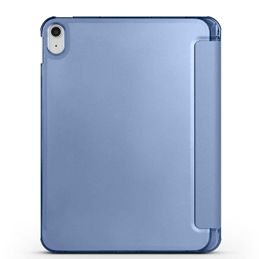 Apple iPad Air 10.9 2022 (10.Nesil) Zore Smart Cover Kalem Bölmeli Standlı 1-1 Kılıf Gri