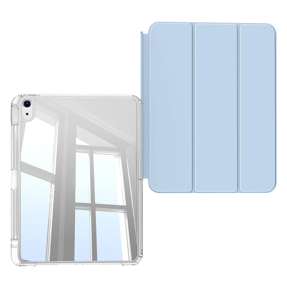 Apple iPad Air 11 2024 Kılıf Magnetik Ayrılabilen Airbagli Zore Sliding Tablet Kılıfı Gold