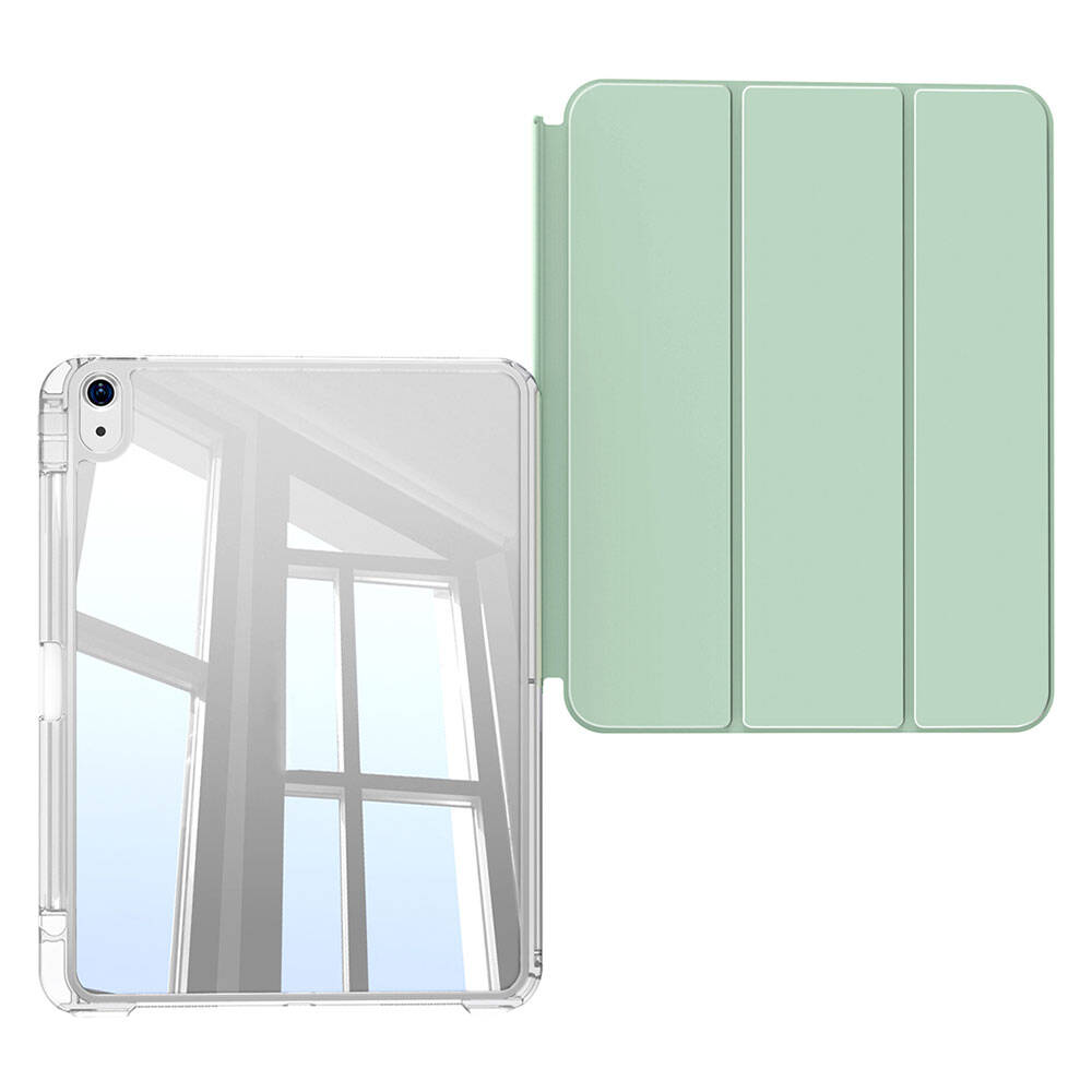 Apple iPad Air 11 2024 Kılıf Magnetik Ayrılabilen Airbagli Zore Sliding Tablet Kılıfı Lavender