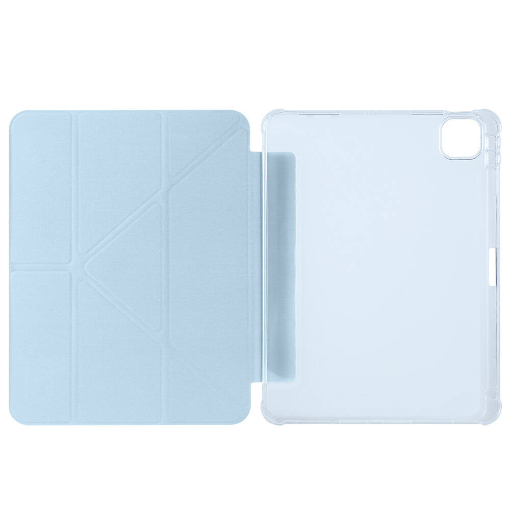 Apple iPad Air 11 2024 Kılıf Zore Tri Folding Kalem Bölmeli Standlı Kılıf Gold