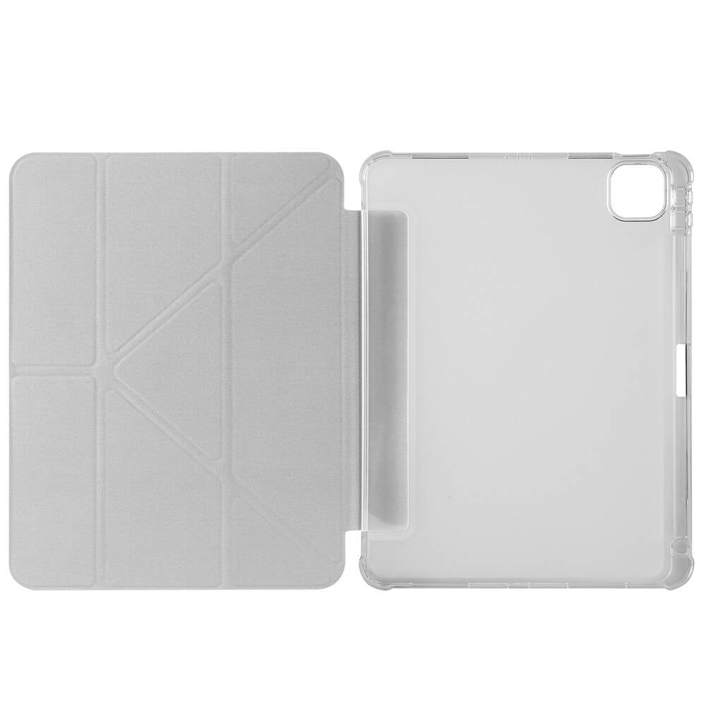 Apple iPad Air 11 2024 Kılıf Zore Tri Folding Kalem Bölmeli Standlı Kılıf Mor