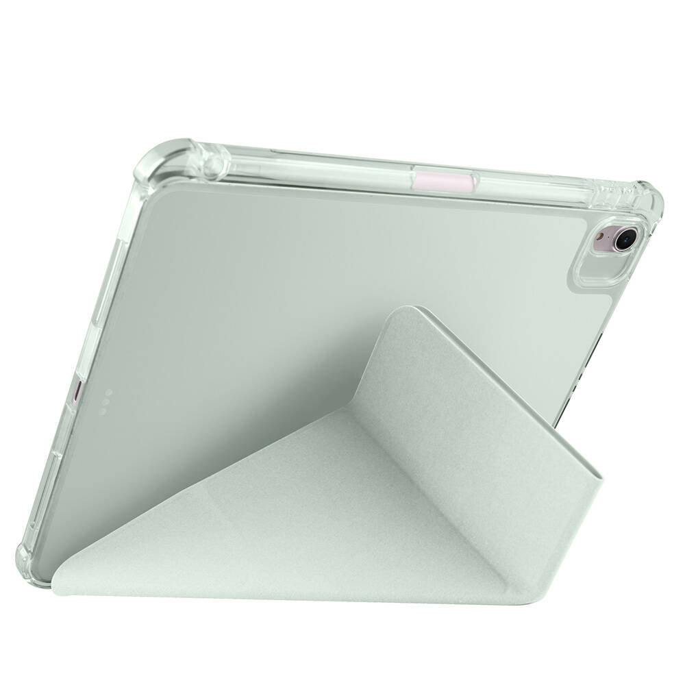 Apple iPad Air 11 2024 Kılıf Zore Tri Folding Kalem Bölmeli Standlı Kılıf Lacivert