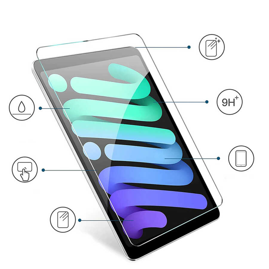 Apple iPad Air 11 2024 Zore Tablet Temperli Cam Ekran Koruyucu Şeffaf