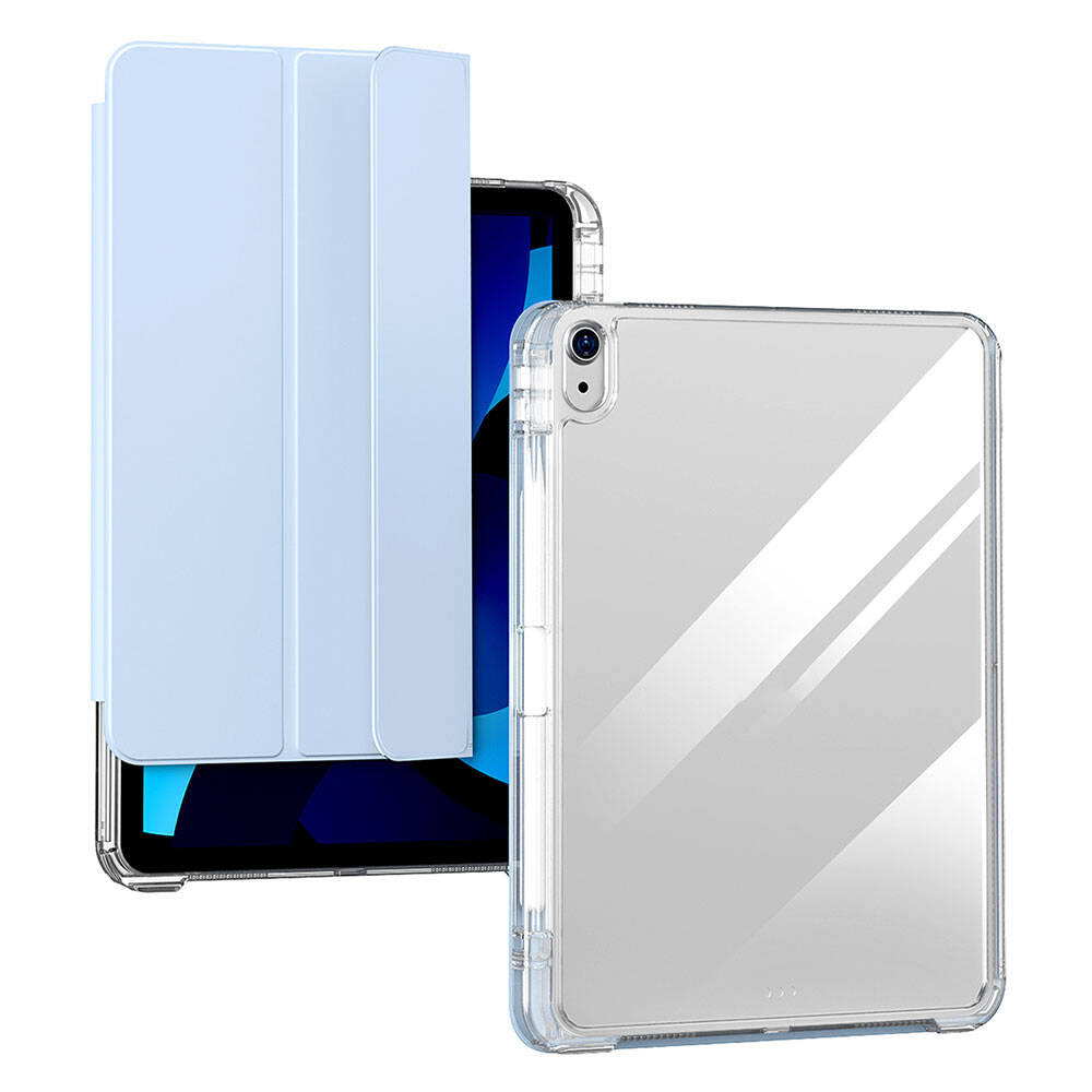 Apple iPad Air 11 2025 M3 Kılıf Magnetik Ayrılabilen Airbagli Zore Sliding Tablet Kılıfı Pembe Açık