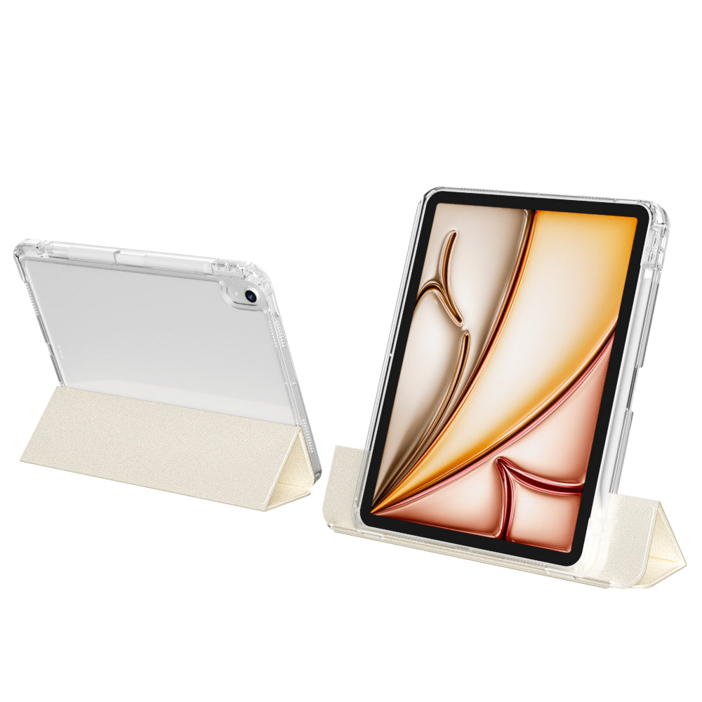 Apple iPad Air 11 2025 M3 Kılıf Magnetik Ayrılabilen Airbagli Zore Sliding Tablet Kılıfı Açık Yeşil