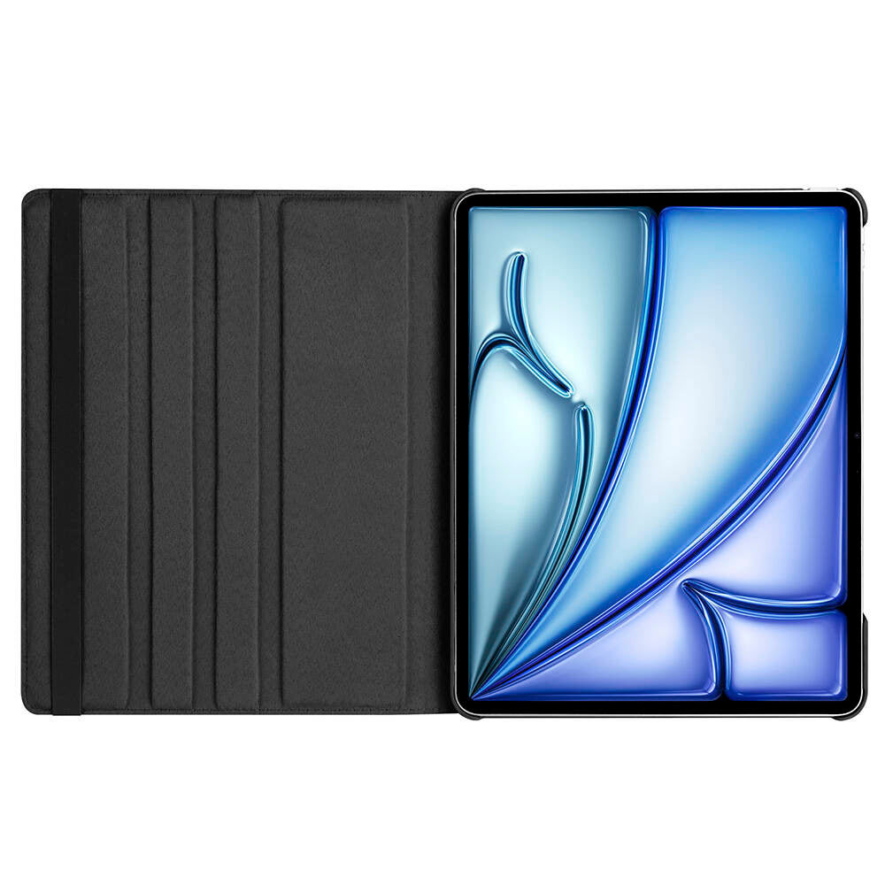 Apple iPad Air 13 2024 Zore Dönebilen Standlı Kılıf Mavi