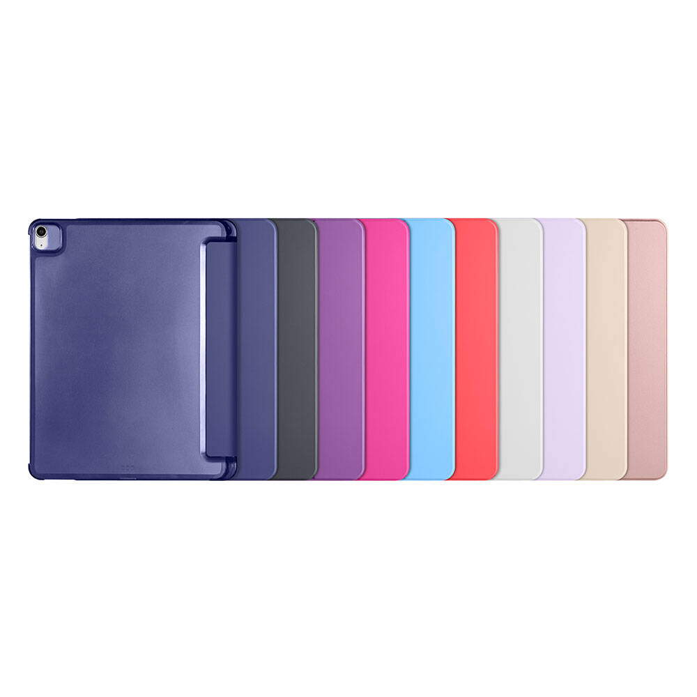 Apple iPad Air 13 2024 Zore Smart Cover Kalem Bölmeli Standlı 1-1 Kılıf Rose Gold