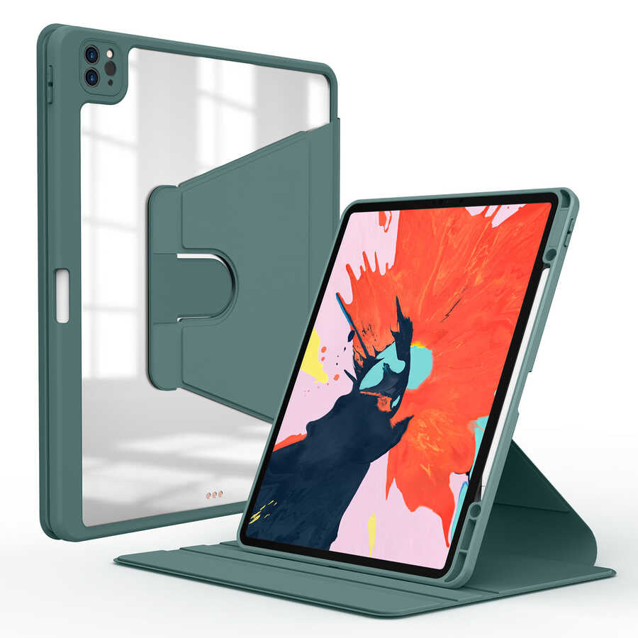 Apple iPad Pro 12.9 2022 M2 Kılıf Zore Nayn Dönebilen Standlı Kılıf