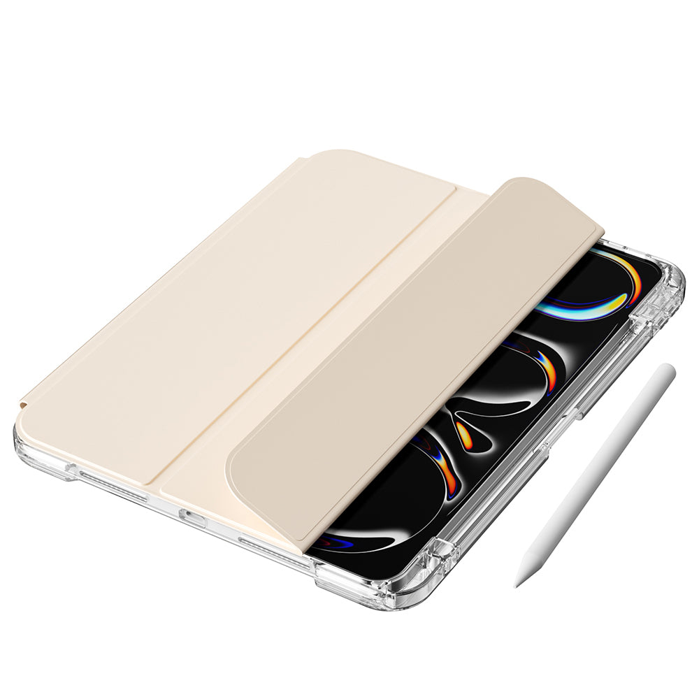 Apple iPad Pro 13 2024 Kılıf Magnetik Ayrılabilen Airbagli Zore Sliding Tablet Kılıfı