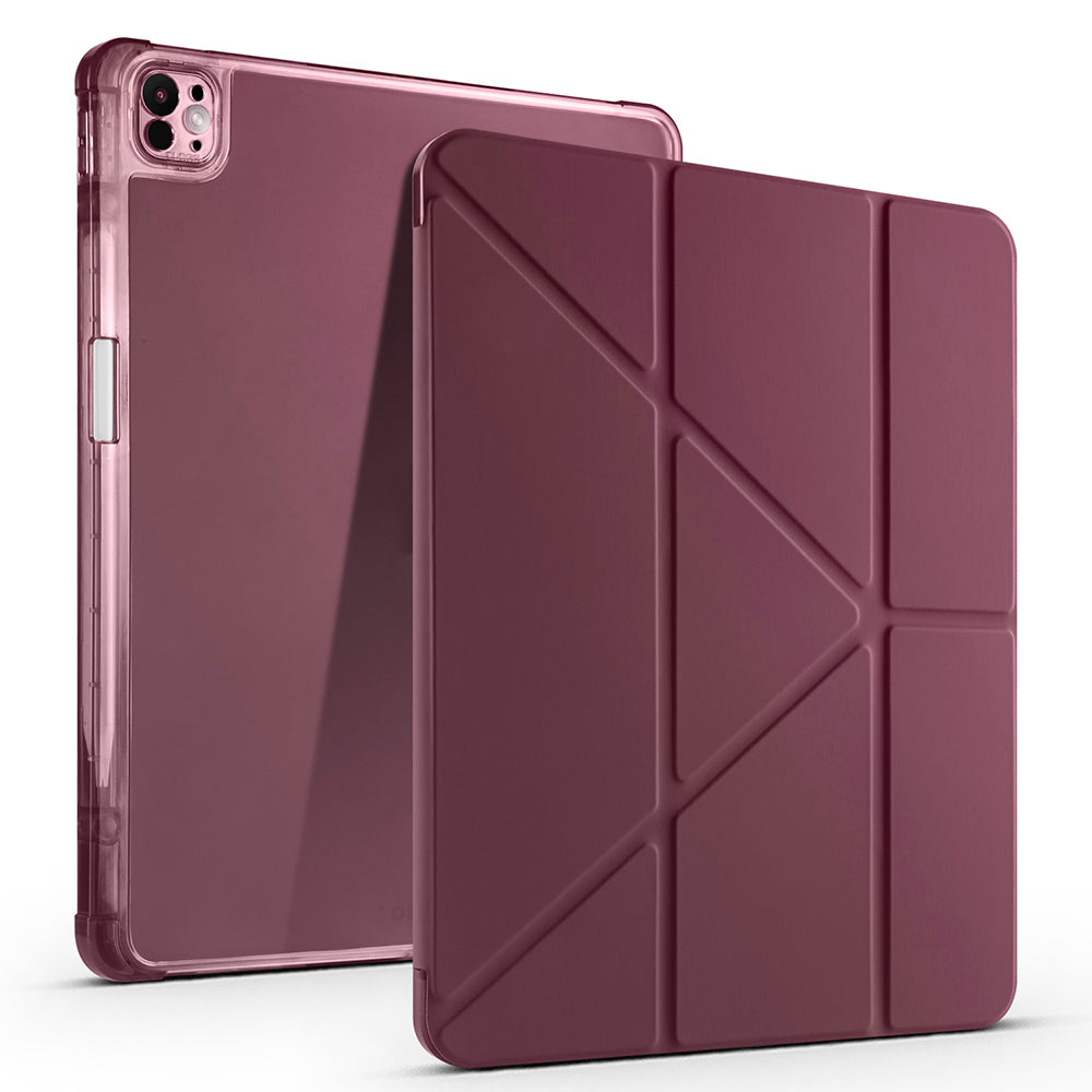 Apple iPad Pro 13 2025 M5 Kılıf Zore Tri Folding Kalem Bölmeli Standlı Kılıf