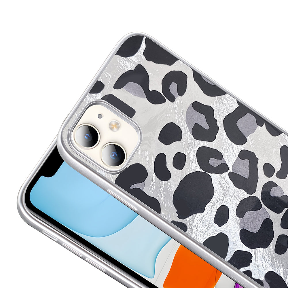 Apple iPhone 11 Kılıf Desenli Zore Mep Kapak Gold Leopar
