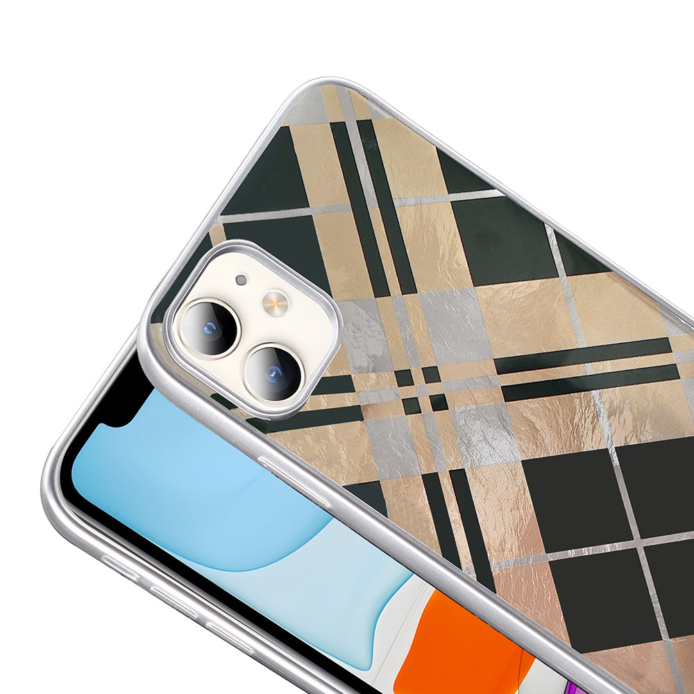 Apple iPhone 11 Kılıf Desenli Zore Mep Kapak Gold Leopar