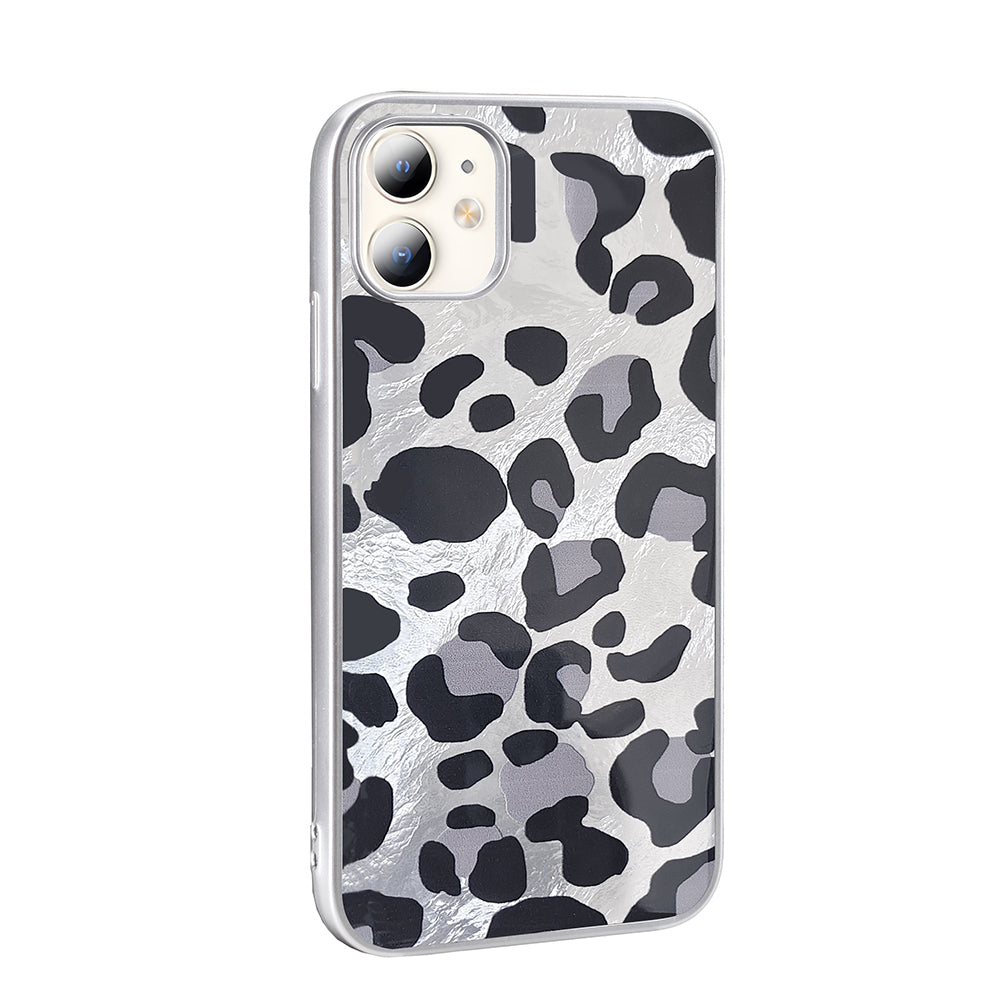 Apple iPhone 11 Kılıf Desenli Zore Mep Kapak Gold Leopar