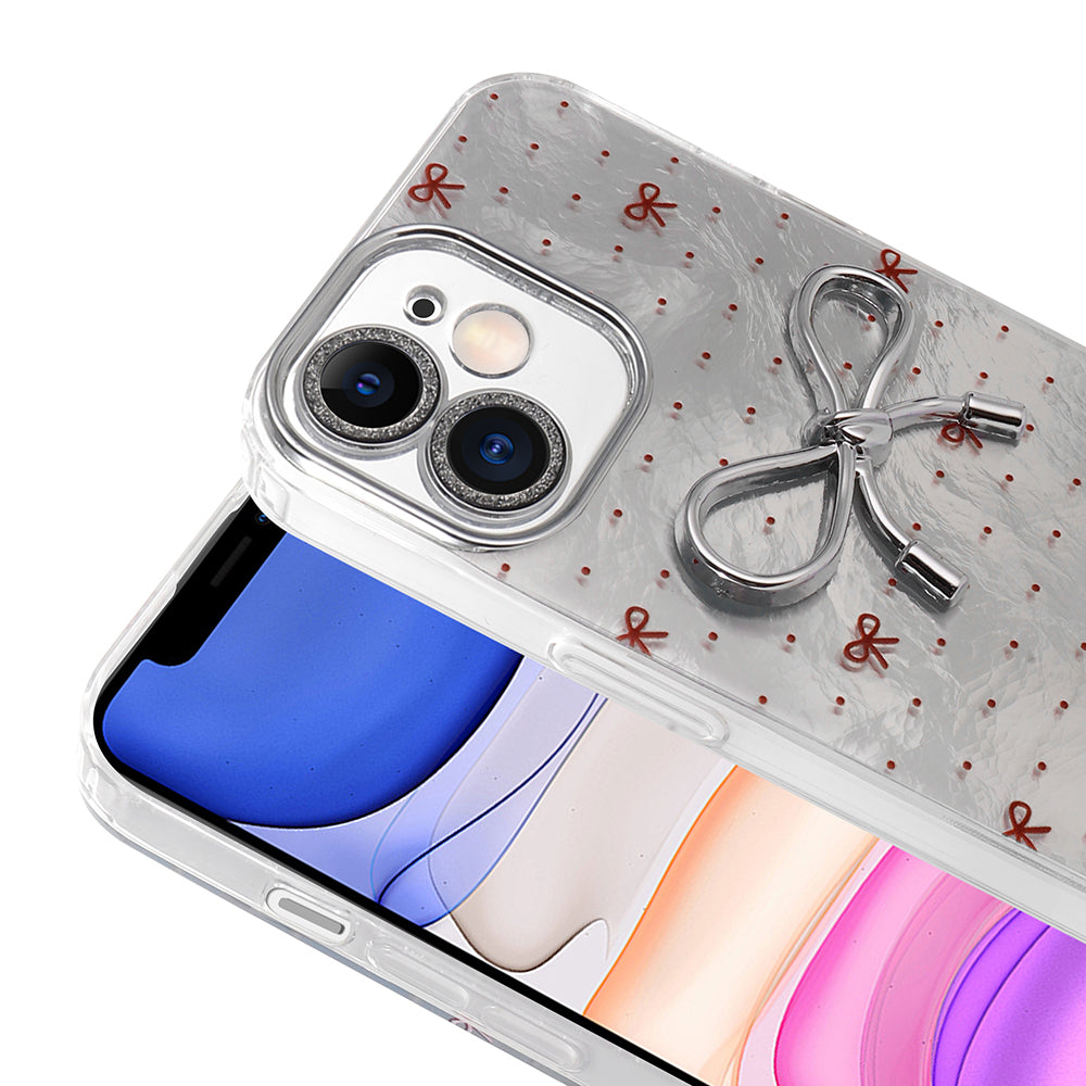 Apple iPhone 11 Kılıf Kamera Korumalı Figürlü Zore Ponti Silikon Kapak Beyaz