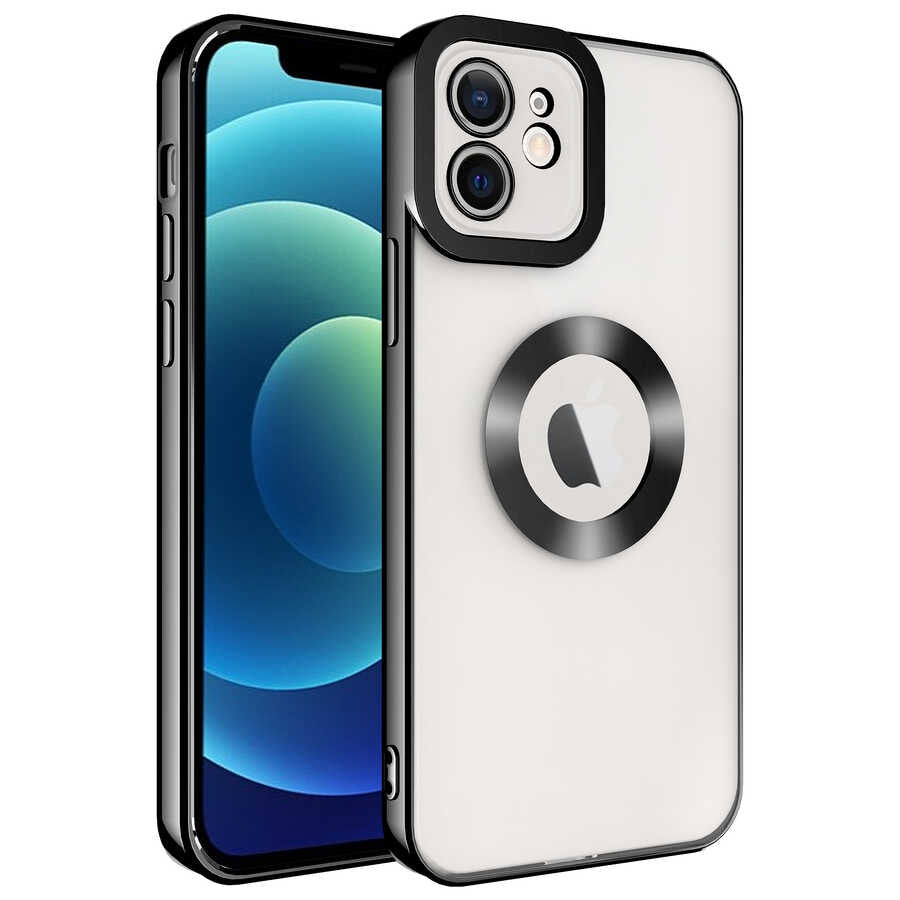 Apple iPhone 11 Kılıf Kamera Korumalı Logo Gösteren Zore Omega Kapak