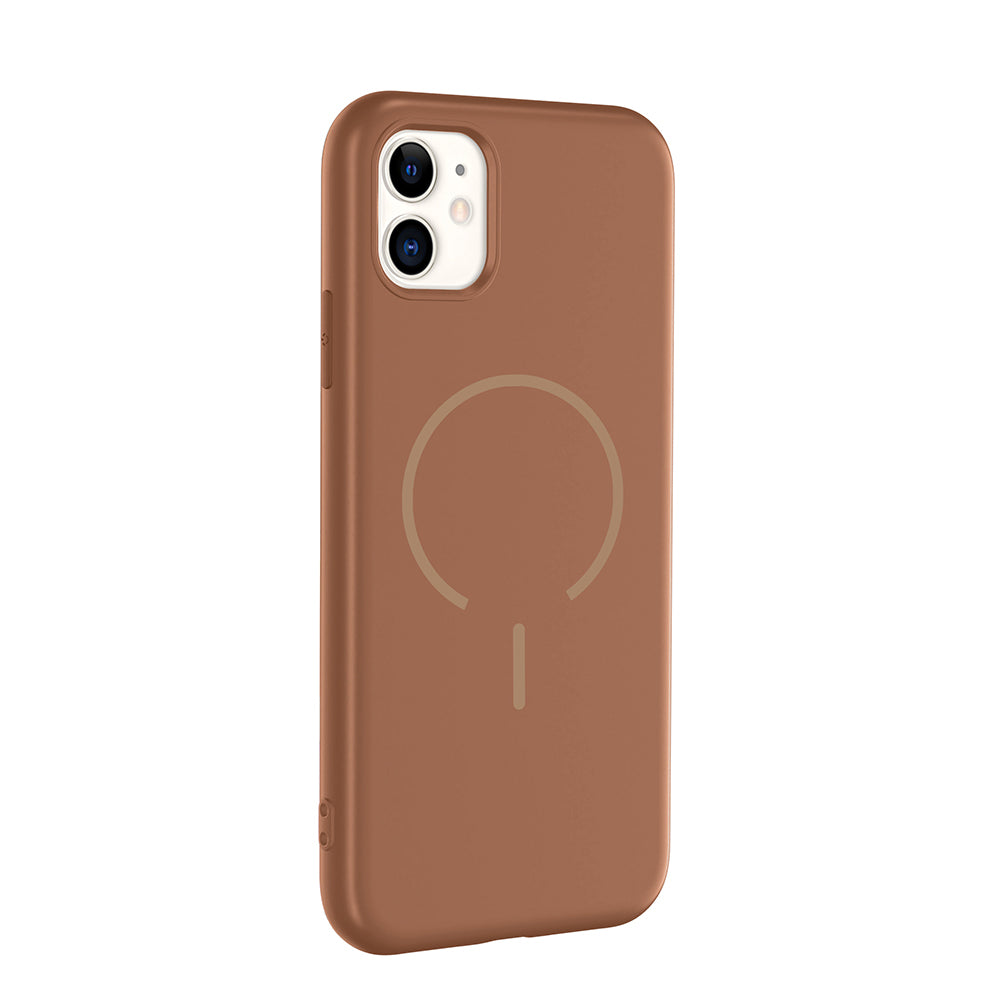 Apple iPhone 11 Kılıf M-safe Şarj Özellikli Zore Meta Kapak