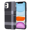 Apple iPhone 11 Kılıf M-safe Şarj Özellikli Karbon Fiber Görünümlü Zore Nekst Kapak Gri-Siyah