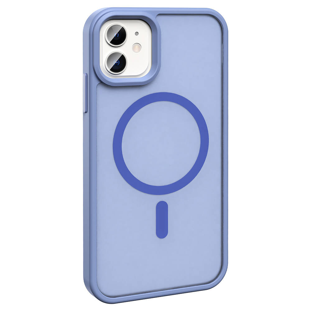 Apple iPhone 11 Kılıf M-safe Şarj Özellikli Mat Arka Yüzey Zore Sio Kapak Açık Yeşil