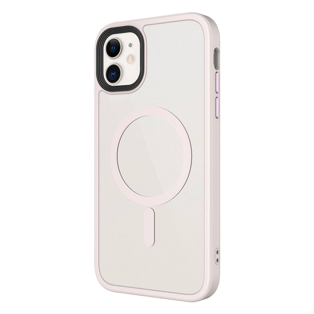 Apple iPhone 11 Kılıf Mat Arka Yüzey Wireless Şarj Özellikli Zore Flet M-safe Kapak Sarı