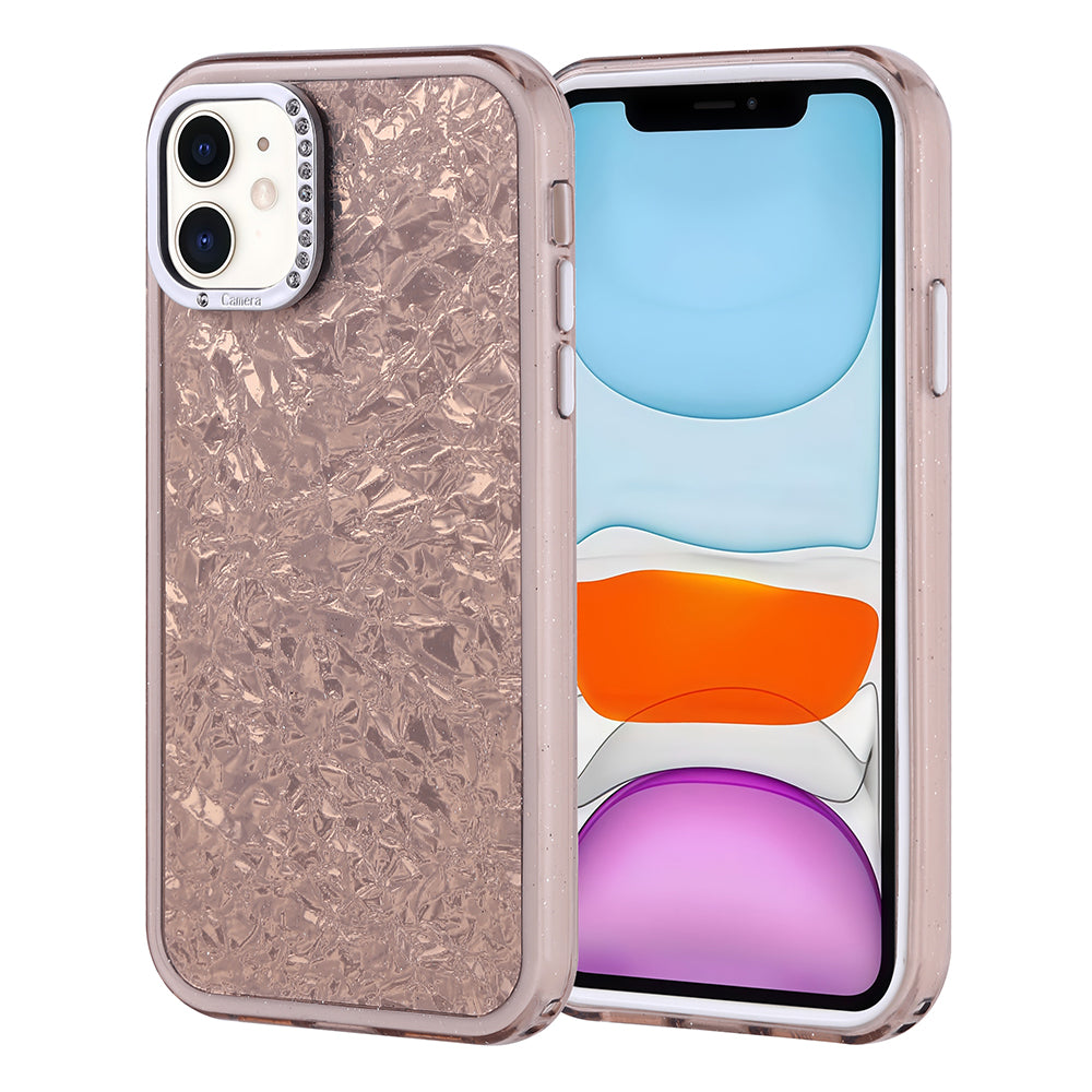 Apple iPhone 11 Kılıf Taşlı Tasarımlı Zore Kapi Kapak Gold