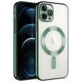 Apple iPhone 11 Pro Max Kılıf Kamera Korumalı M-safe Wireless Şarj Özellikli Zore Demre Kapak
