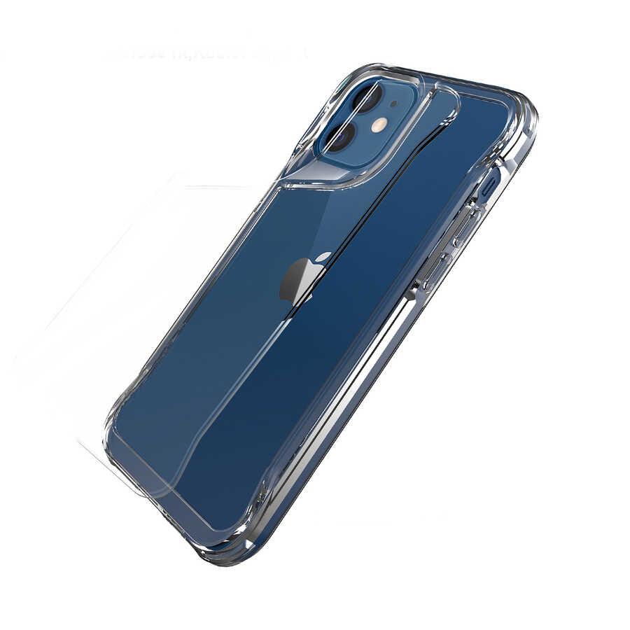 Apple iPhone 12 Kılıf Zore T-Max Kapak Renksiz