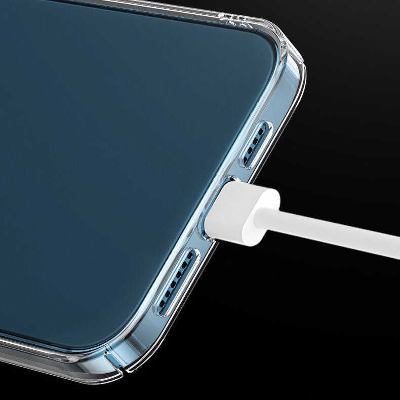 Apple iPhone 12 Pro Kılıf Zore Droga Kapak Renksiz