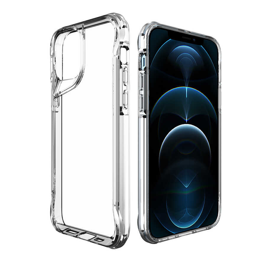 Apple iPhone 12 Pro Kılıf Zore T-Max Kapak Renksiz