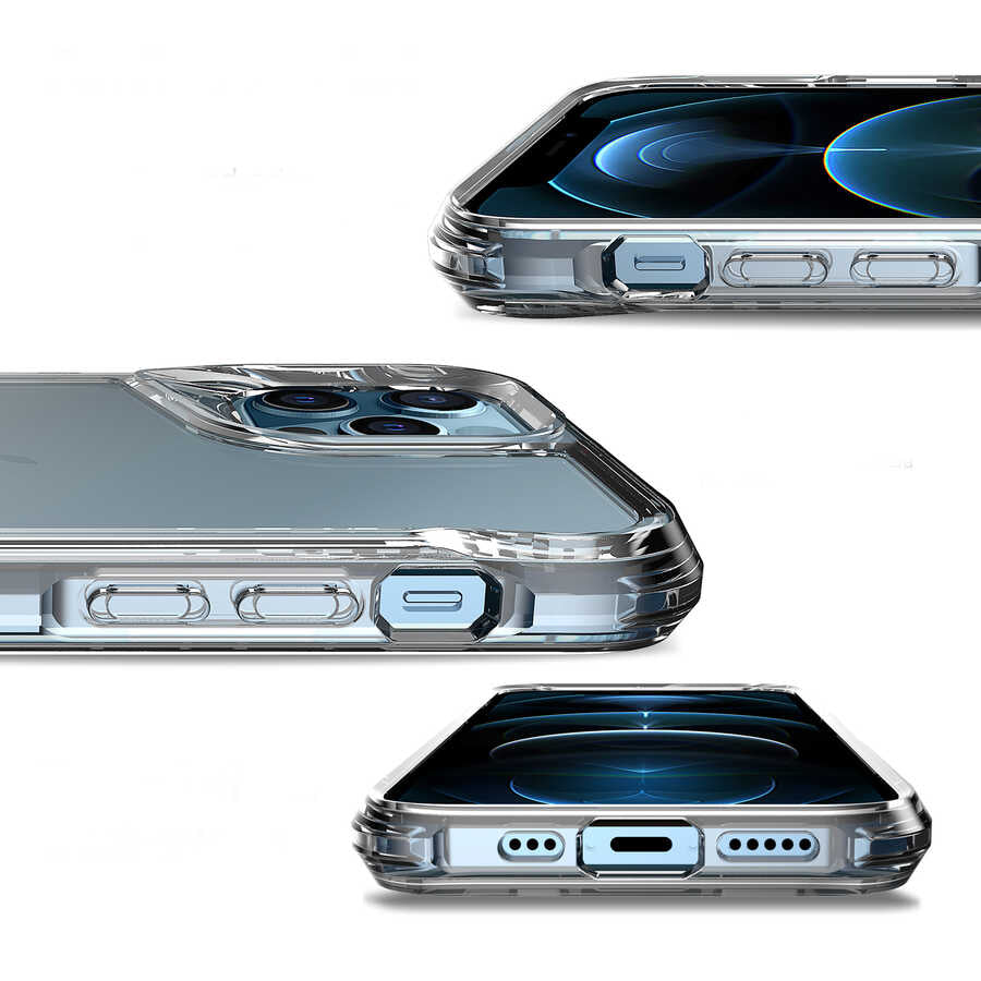 Apple iPhone 12 Pro Kılıf Zore T-Max Kapak Renksiz