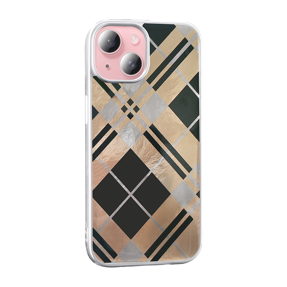 Apple iPhone 13 Kılıf Desenli Zore Mep Kapak Gold Leopar