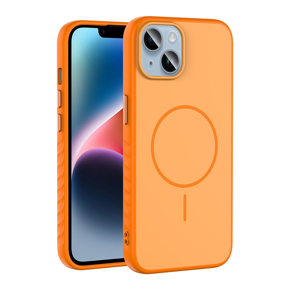 Apple iPhone 13 Kılıf M-safe Şarj Özellikli Zore Tea Kapak